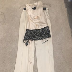 White House Black Market halter top and pant